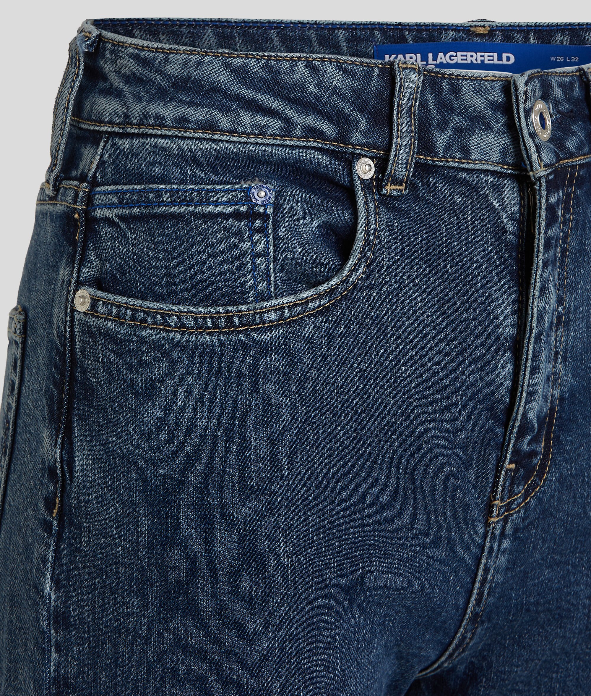 (image for) Humanized KLJ HIGH-RISE STRAIGHT JEANS WITH SPLIT HEM